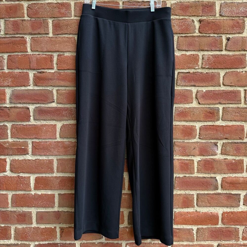 24/7 Soma $99 Modern Modal Scuba Straight Leg lounge Pants Black XXL NWOT